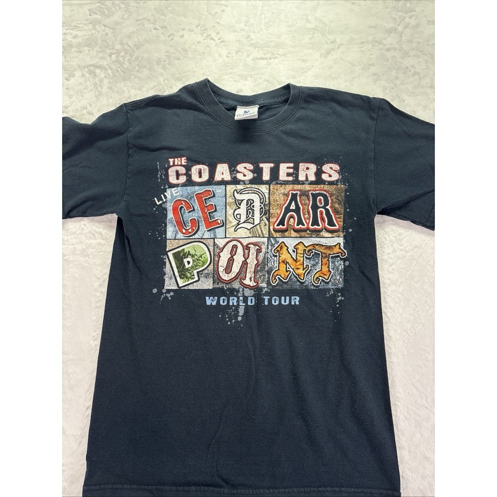 The Coasters Live At Cedar Point World Tour T-Shirt Mens Small Blue